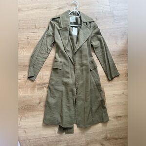 Olive Green trench coat